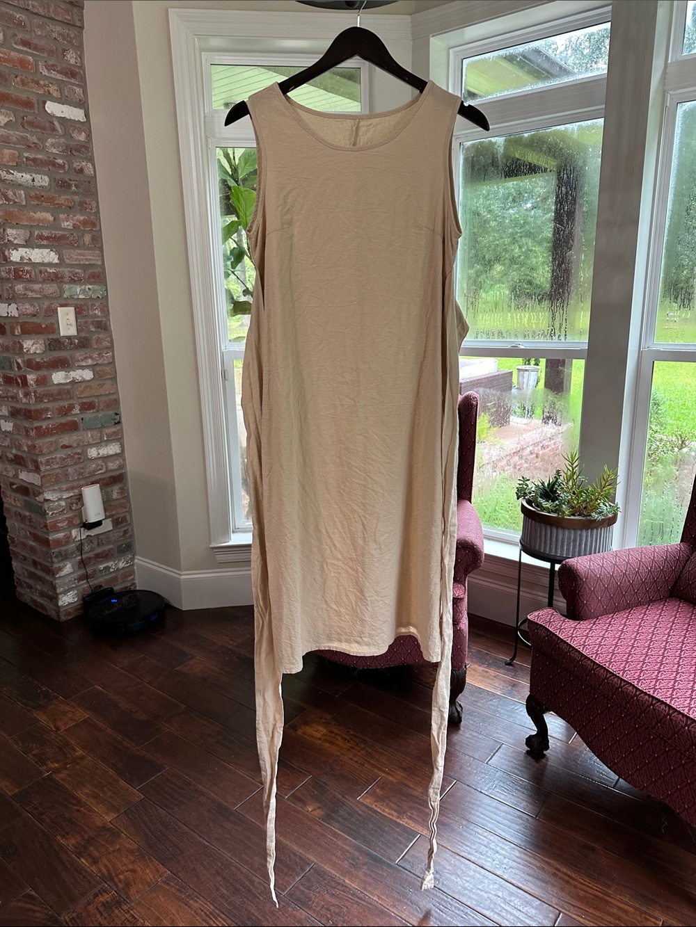 Neutral Beige Slipcover - Lightweight Home Accent